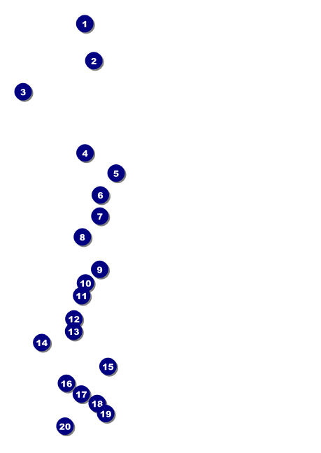 Abstract Club Flyer Front Field Markers