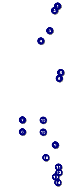 French Event Ticket Front Field Markers