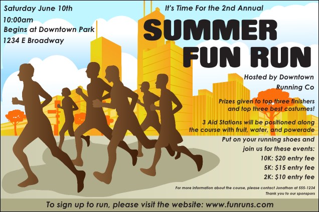 Fun Run Poster Product Front