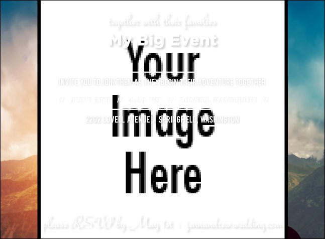 Outdoors Wedding Invitation Product Front