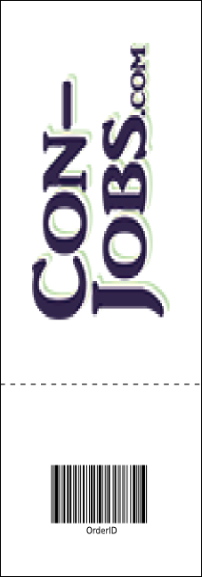 All Purpose Retro Raffle Ticket Product Back