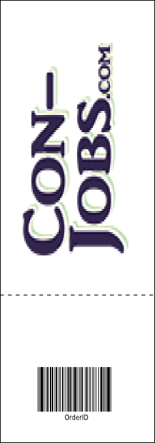 Red and Silver Raffle Ticket Product Back