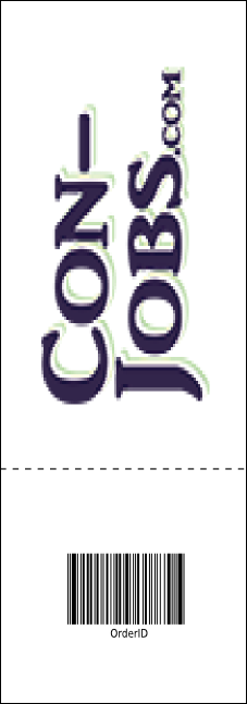 Orange Geometric Raffle Ticket Product Back