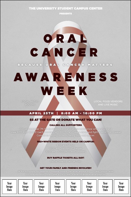 Oral Cancer Logo Poster