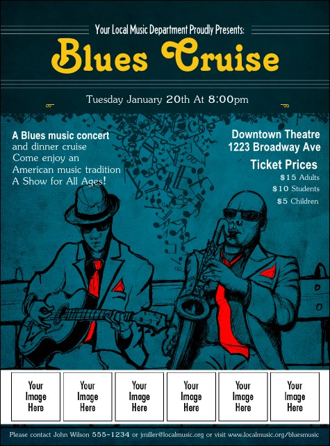 Blues Cruise Logo Flyer Product Front