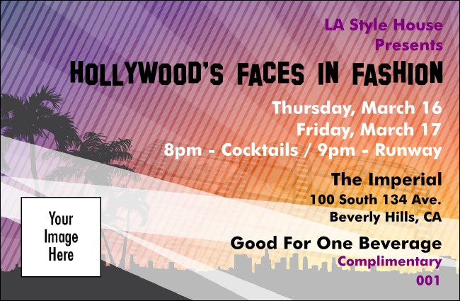 Hollywood Drink Ticket 002 Product Front