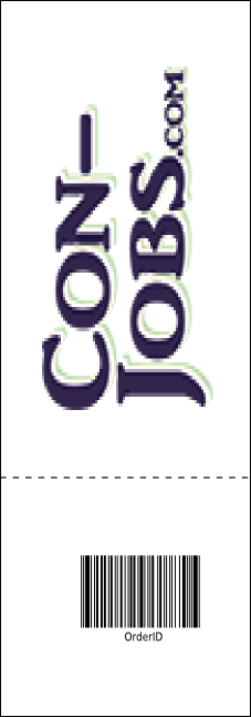 Retro Stripes Raffle Ticket Product Back