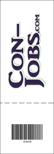 Blue Flowers Reserved Event Ticket Product Back