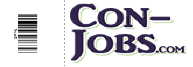 Blue and White Reserved Event Ticket Product Back