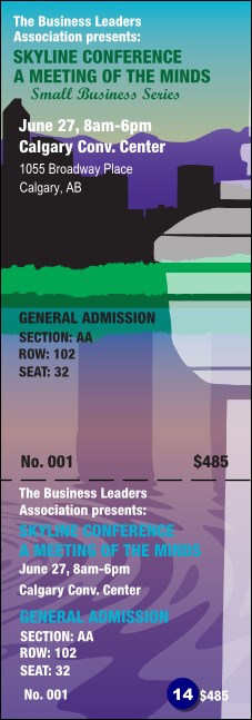 Calgary Reserved Event Ticket Product Front