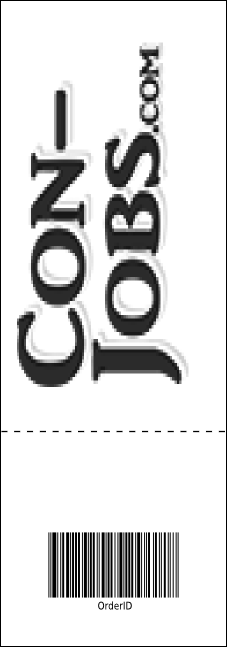 All Purpose Circles Black and White Event Ticket Product Back