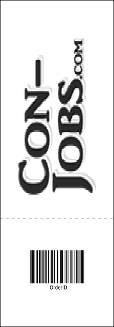 All Purpose Circles Black and White Raffle Ticket Product Back