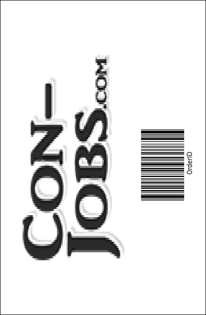 All Purpose Corners Black and White Drink Ticket Product Back