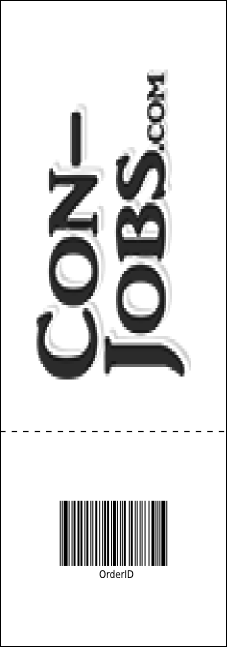 All Purpose Skyline Black and White Raffle Ticket Product Back