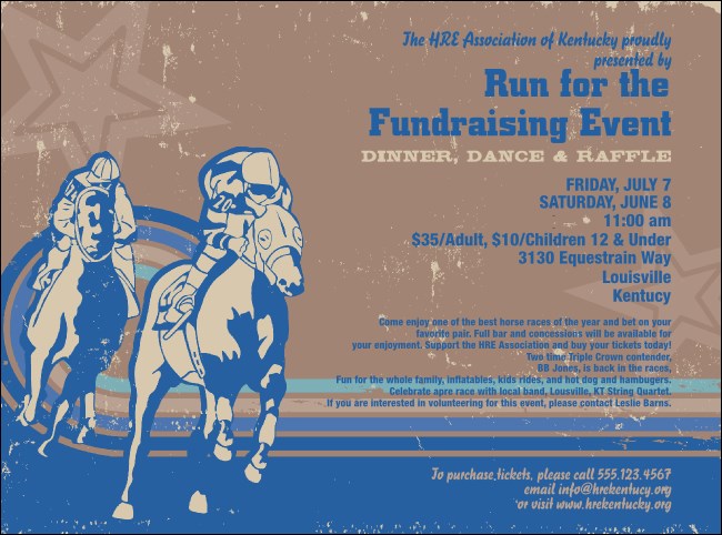 Horse Racing Flyer 002 Product Front