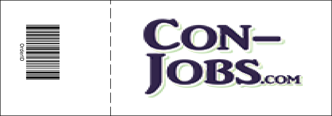 Red Glitter Reserved Event Ticket Product Back