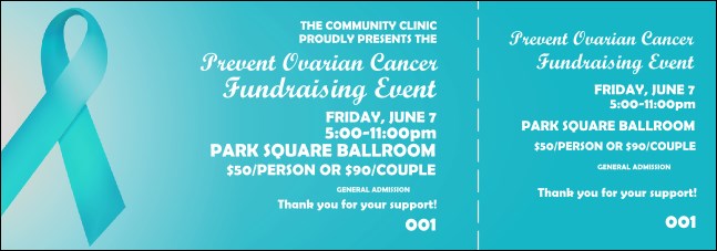 Teal Ribbon Event Ticket