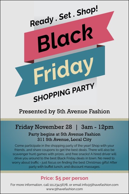 Black Friday Sale Poster Product Front