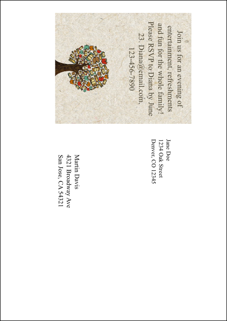 Books Postcard Mailer Product Back