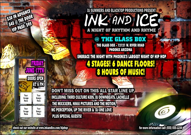 Hip Hop Graffiti  Postcard Mailer Product Front