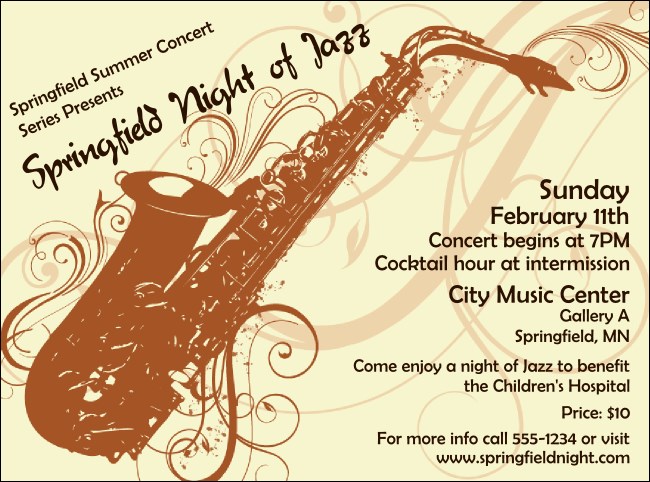 Concert Series Flyer Product Front