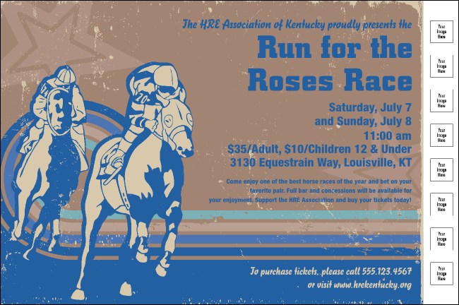 Horse Racing Poster Poster Product Front