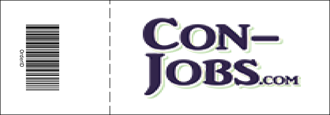 Orange Ribbon Event Ticket Product Back