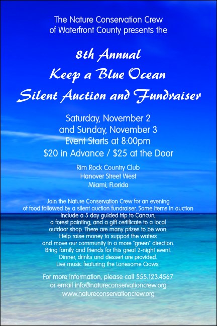 Nature Series - Blue Ocean Poster