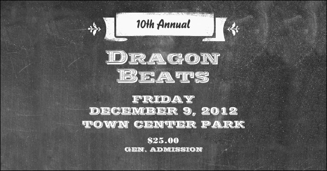 Retro Chalkboard Facebook App