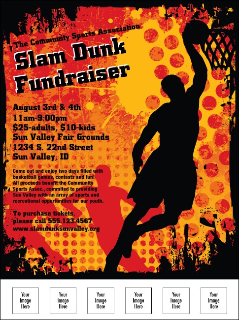 Basketball Logo Flyer Product Front