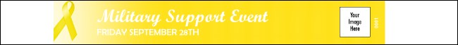 Yellow Ribbon Premium Synthetic Wristband