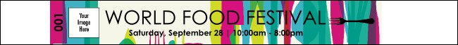World Food Festival  Premium Synthetic Wristband Product Front