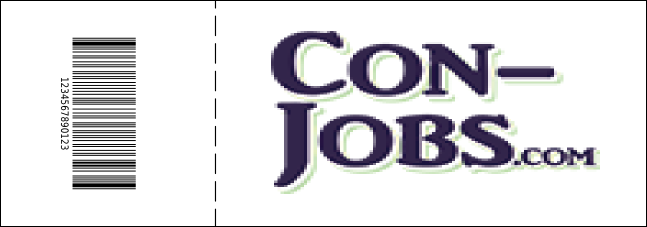 Abstract QR Event Ticket Product Back