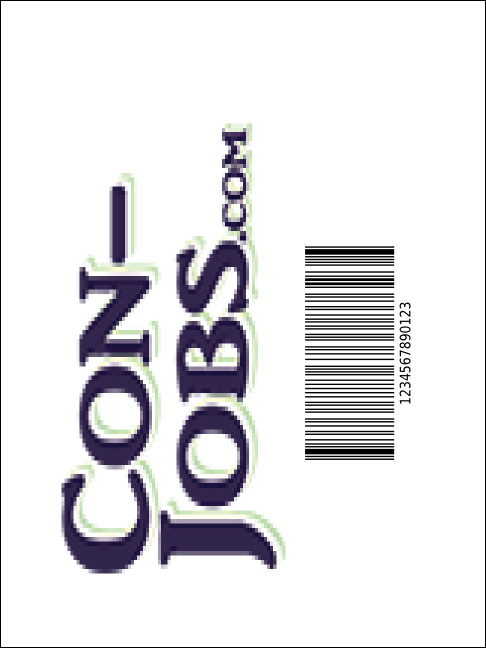 Abstract Economy Event Badge Product Back