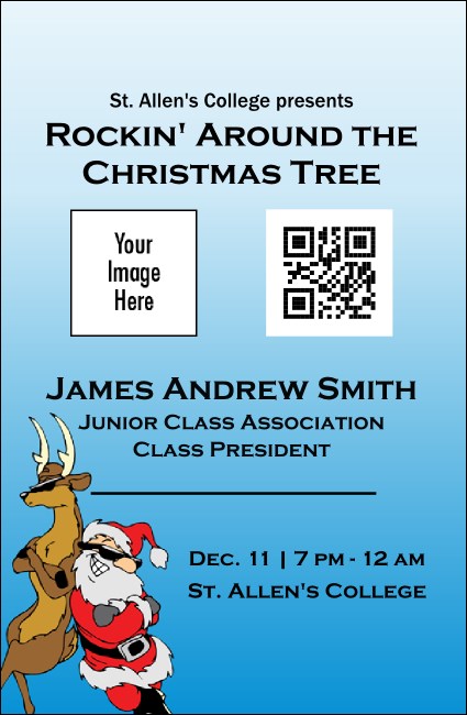 Cool Christmas VIP Event Badge Small