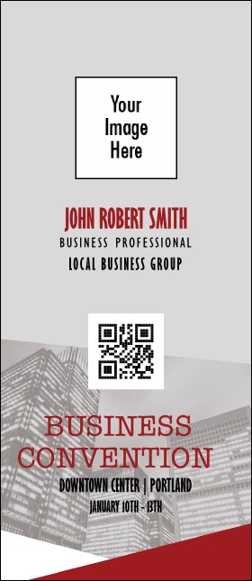 All Purpose Grey Buildings VIP Event Badge Large