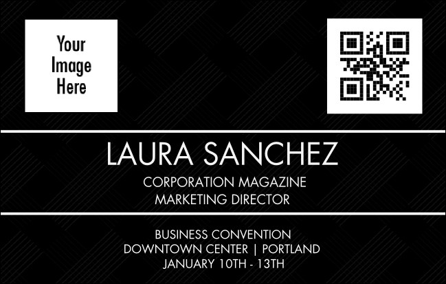 Conference Series: All Purpose Lines VIP Event Badge Medium Product Front