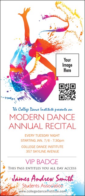 Modern Dance VIP Event Badge Large VIP Event Badge Large