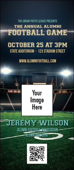 Football Lights VIP Event Badge Large Product Front