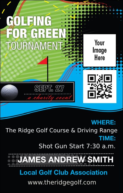 Golf Water Hazard VIP Event Badge Medium Product Front