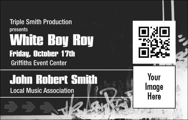 Hip Hop BW VIP Event Badge Medium Product Front