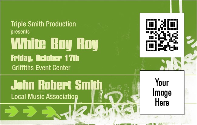 Hip Hop Green VIP Event Badge Medium Product Front