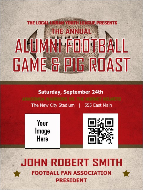 Football Red Economy Event Badge Product Front