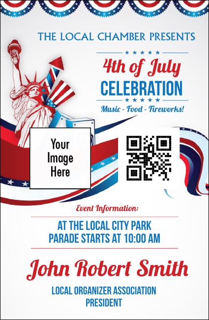 Fourth of July  Freedom VIP Event Badge Small Product Front