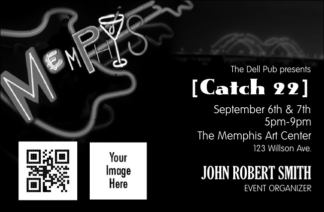 Memphis BW VIP Event Badge Small Product Front