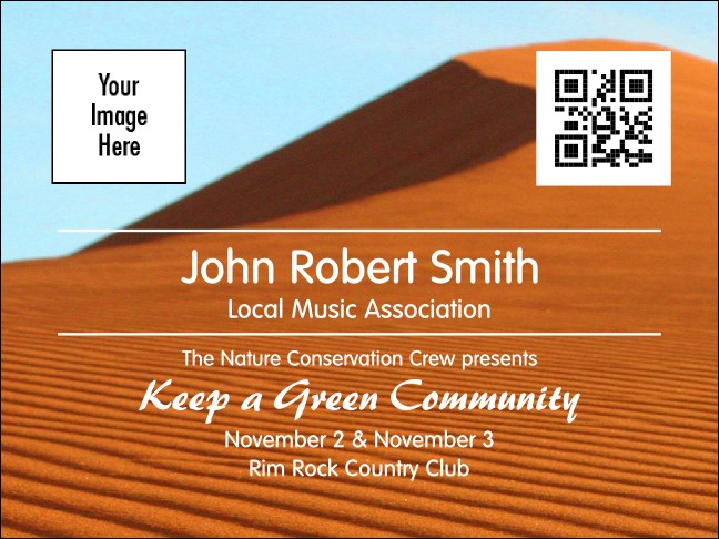 Nature Series - Desert Economy Event Badge Product Front