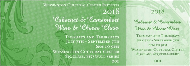 Year Classic Green General Admission Ticket Product Front