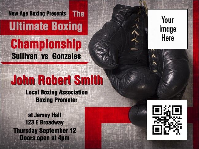 Boxing Gloves Economy Event Badge Product Front