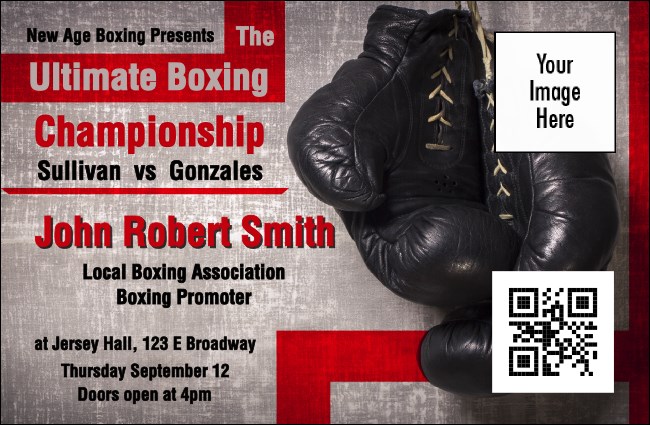 Boxing Gloves VIP Event Badge Small Product Front