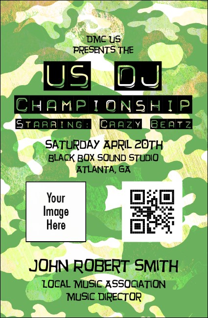 Camouflage VIP Event Badge Small